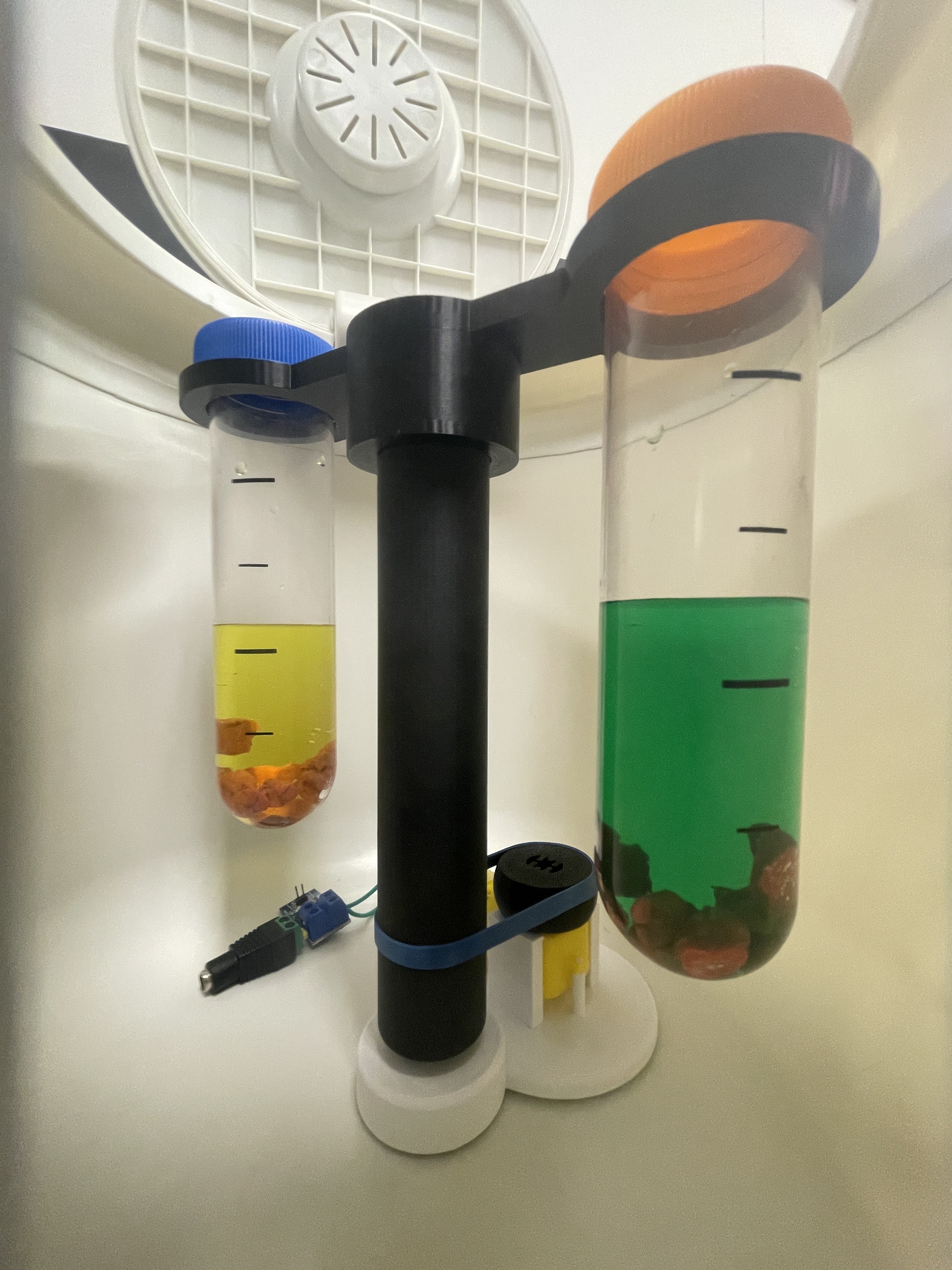 View of inside the centrifuge